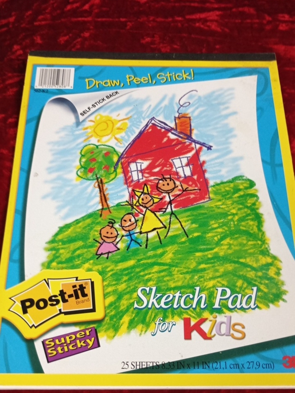 Post-it Super Sticky Sketch Pad for Kids - Bright Multicolor